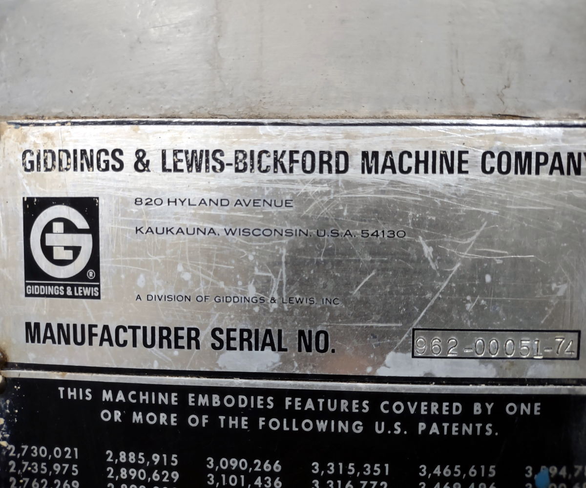 1974 GIDDINGS & LEWIS BICKFORD 5 X13 Drills, Radial | N & R Machine Sales