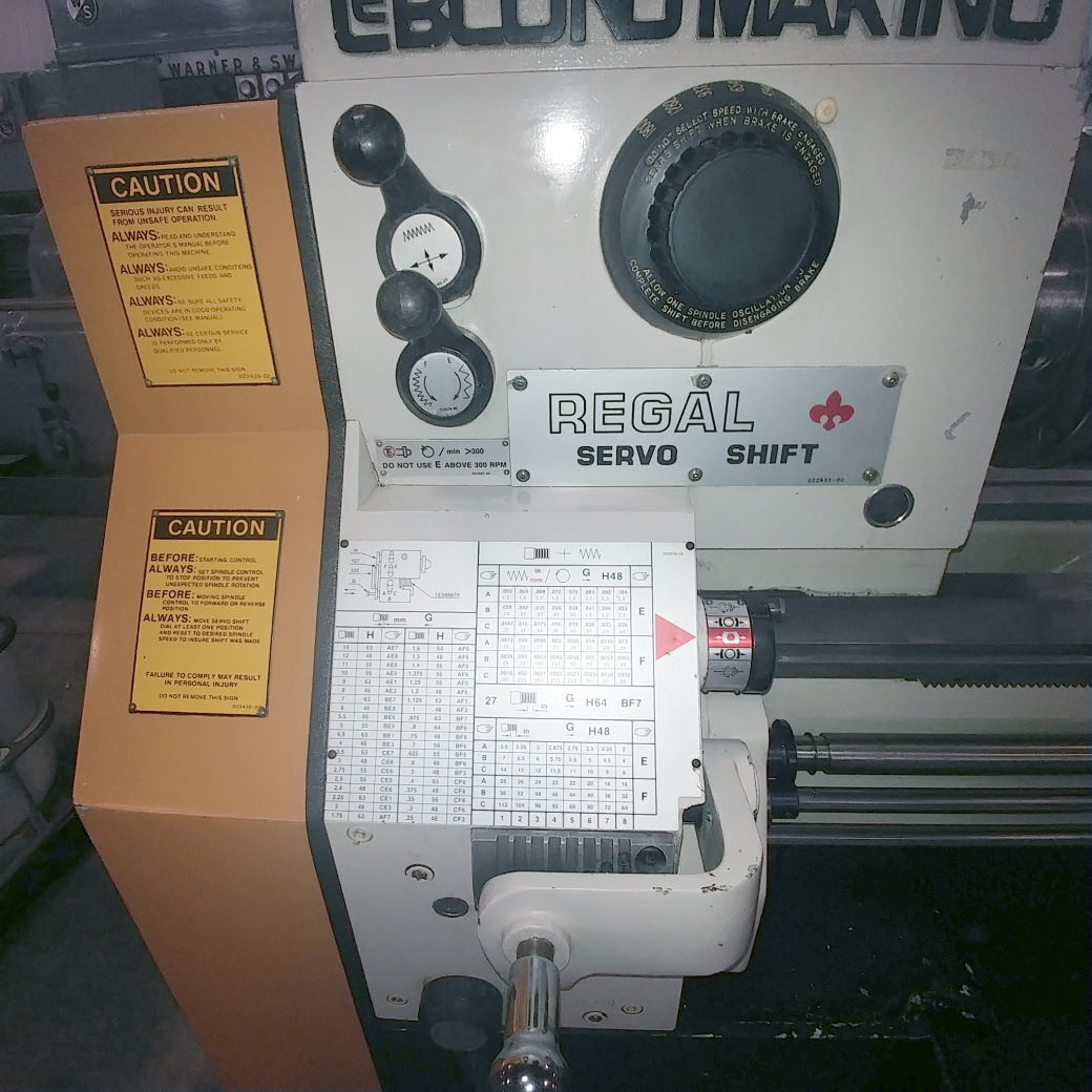 1986 LEBLOND MAKINO SERVO SHIFT Lathes, Engine | N & R Machine Sales