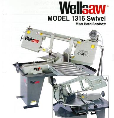 WELLS 1316 S New Machinery, Horizontal Saw | N & R Machine Sales