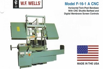 W.F. WELLS F-16-1A-CNC Saws, Horizontal Dual Column Saw | N & R Machine Sales (1)
