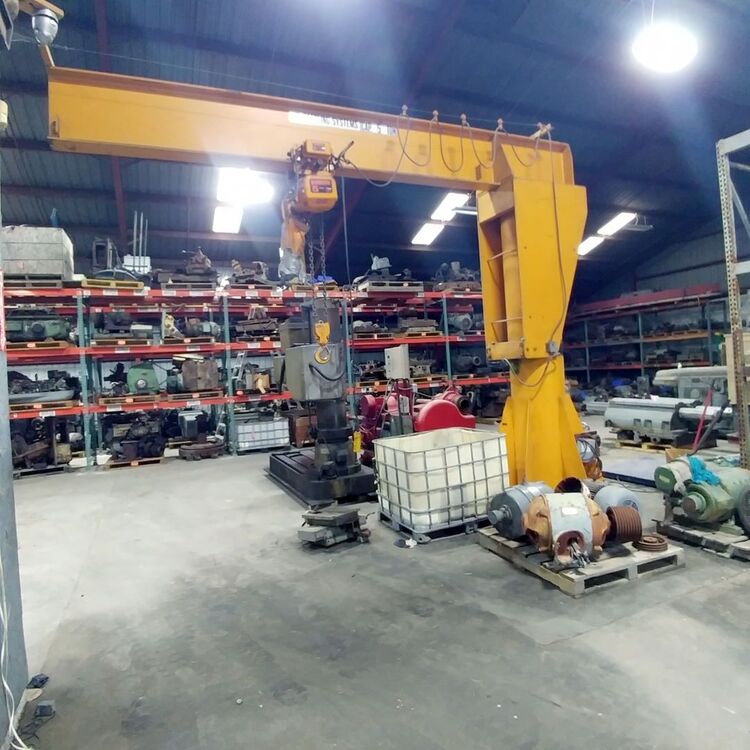 Harrington Hoist 5 Ton Cranes, Floor Mount | N & R Machine Sales