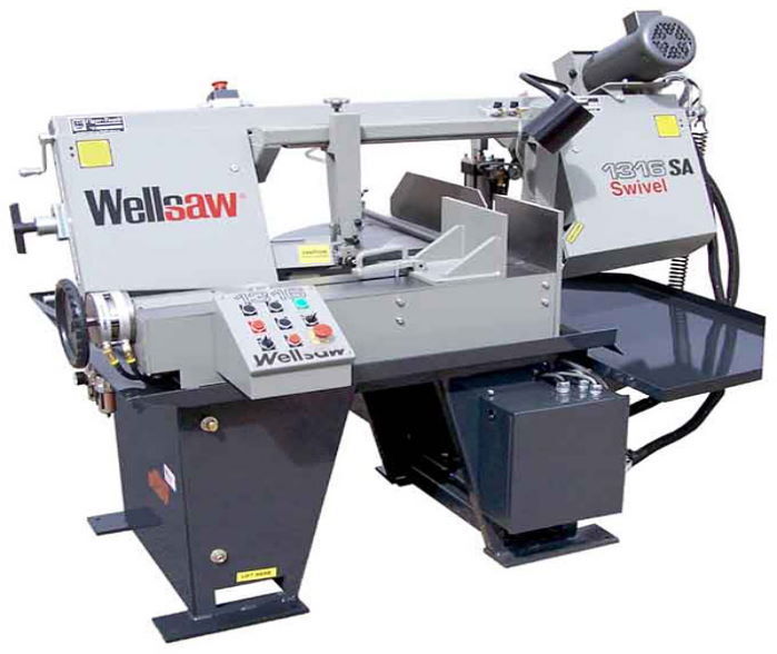 WELLS 1316 S EXT-SA New Machinery, Horizontal Saw With Mitering Manual | N & R Machine Sales